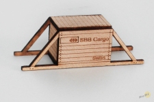 BuBi Model N70038 - N - Transportkiste SBB Cargo